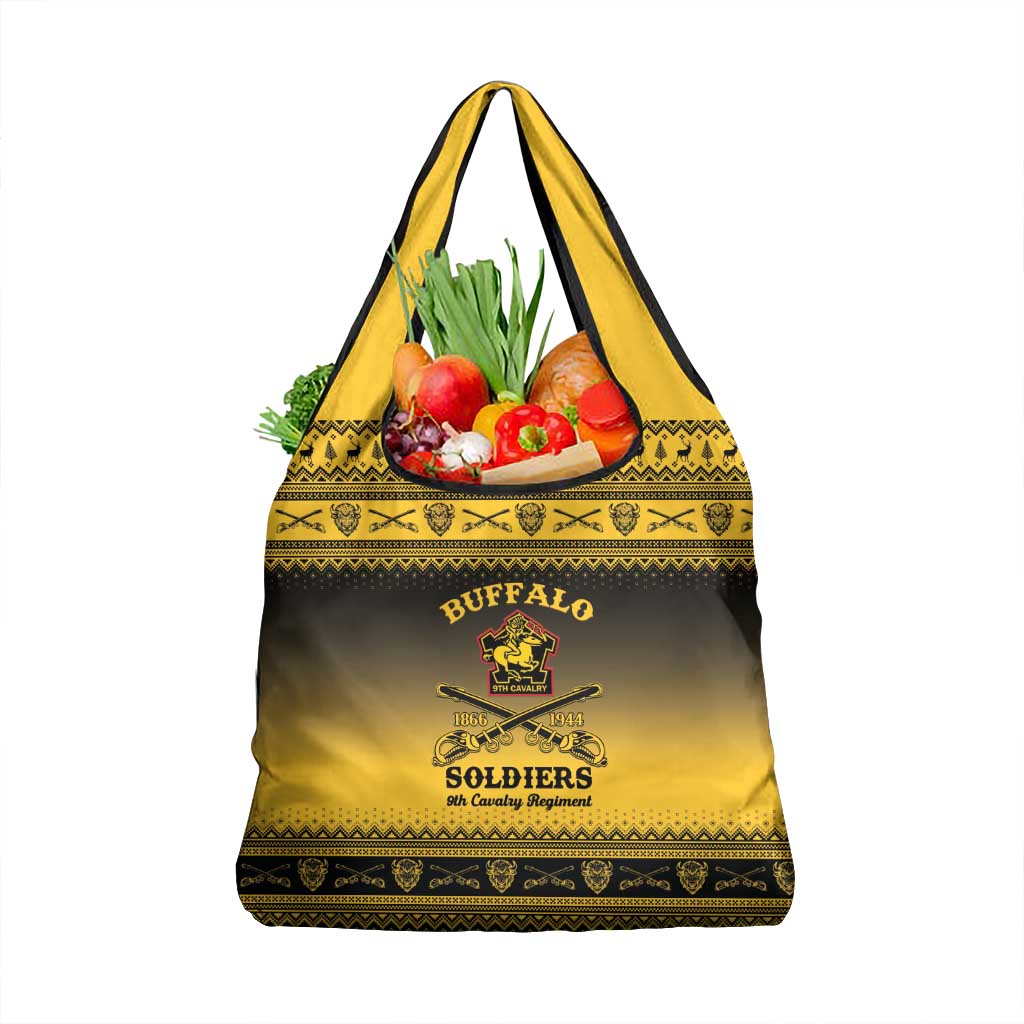 Buffalo Soldiers Christmas Grocery Bag 9th Cavalry Regiment - Wonder Print Shop