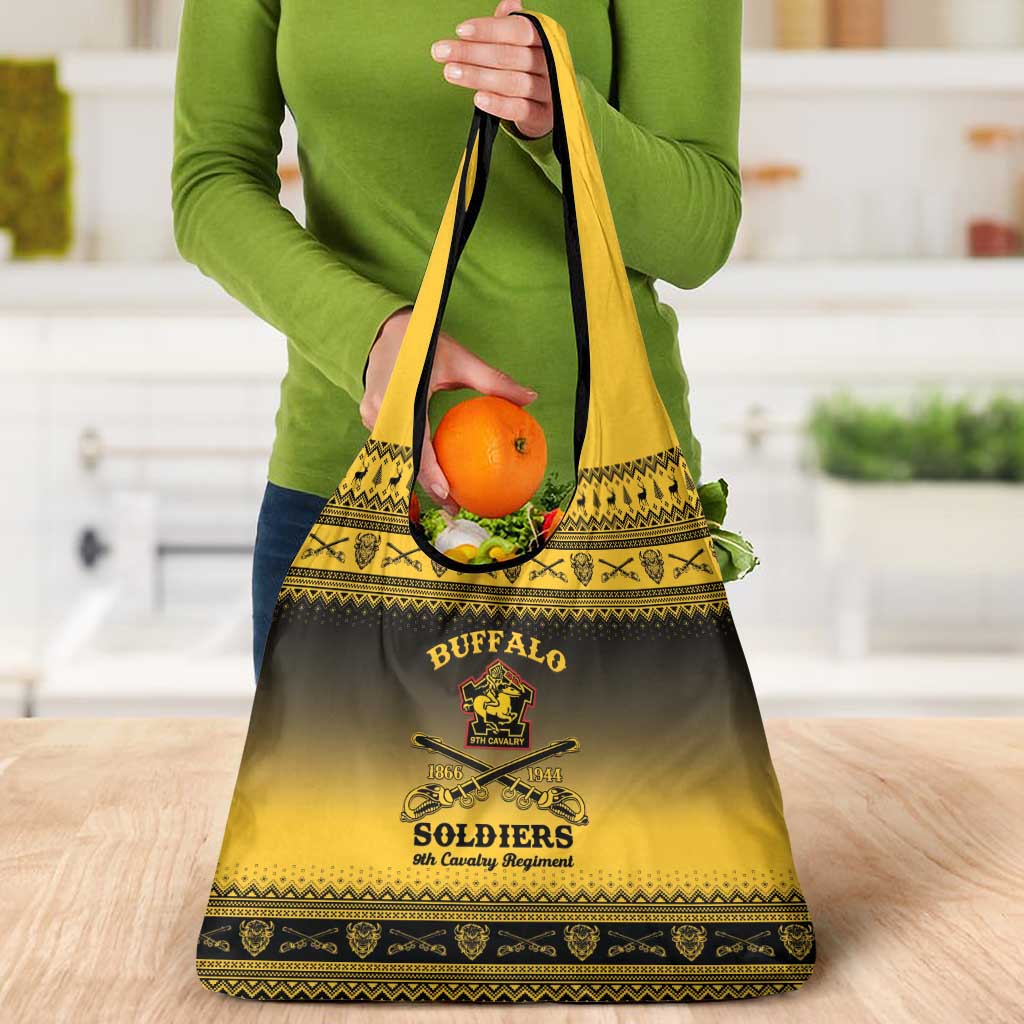 Buffalo Soldiers Christmas Grocery Bag 9th Cavalry Regiment - Wonder Print Shop