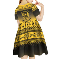 Buffalo Soldiers Christmas Kid Short Sleeve Dress 9th Cavalry Regiment - Wonder Print Shop