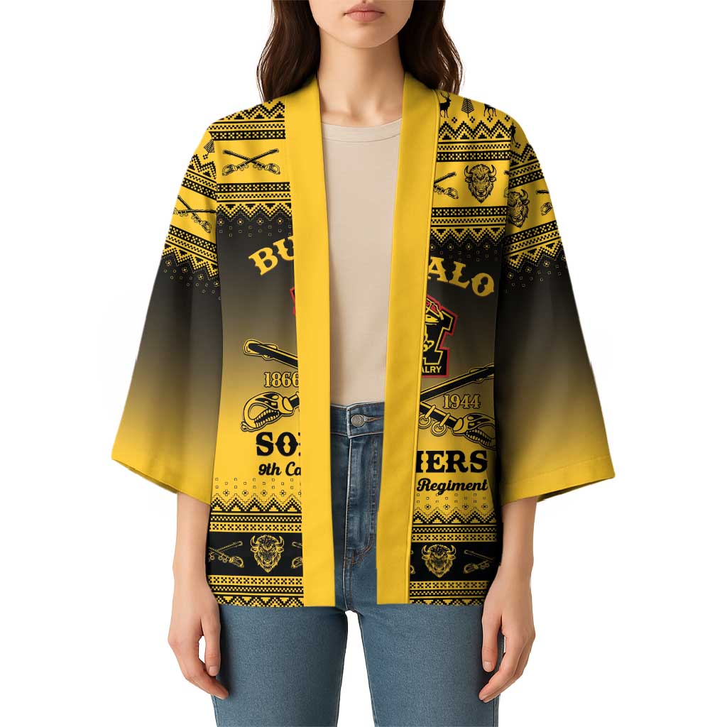 Buffalo Soldiers Christmas Kimono 9th Cavalry Regiment - Wonder Print Shop