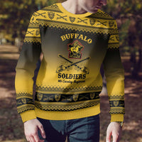 Buffalo Soldiers Christmas Ugly Christmas Sweater 9th Cavalry Regiment - Wonder Print Shop