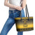 Buffalo Soldiers Christmas Leather Tote Bag 9th Cavalry Regiment - Wonder Print Shop