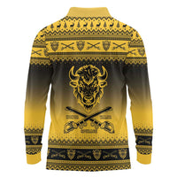 Buffalo Soldiers Christmas Long Sleeve Polo Shirt 9th Cavalry Regiment - Wonder Print Shop