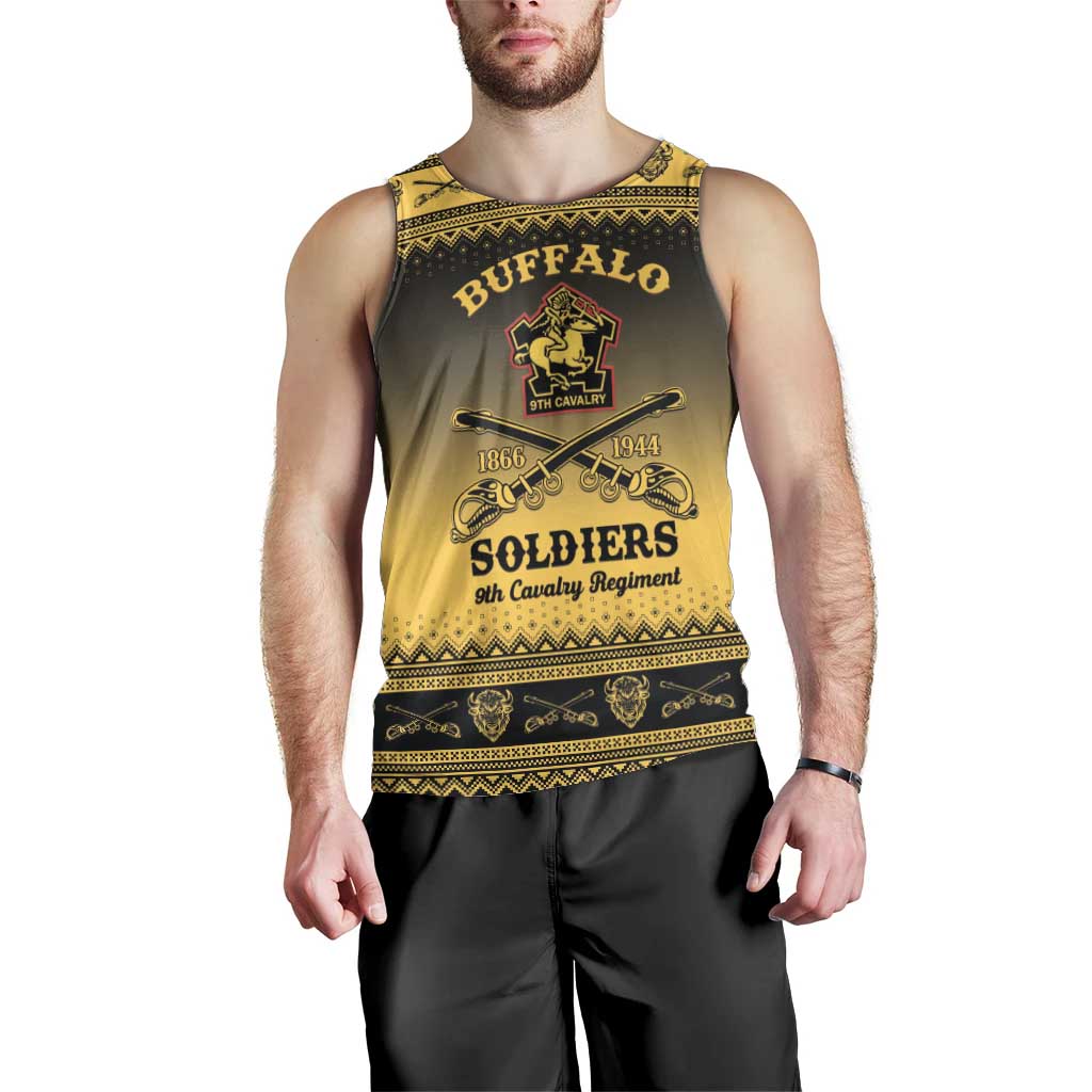 Buffalo Soldiers Christmas Men Tank Top 9th Cavalry Regiment - Wonder Print Shop