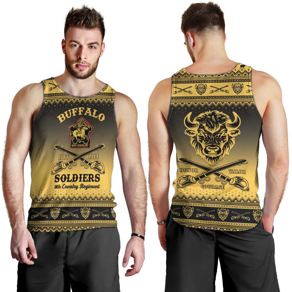 Buffalo Soldiers Christmas Men Tank Top 9th Cavalry Regiment - Wonder Print Shop