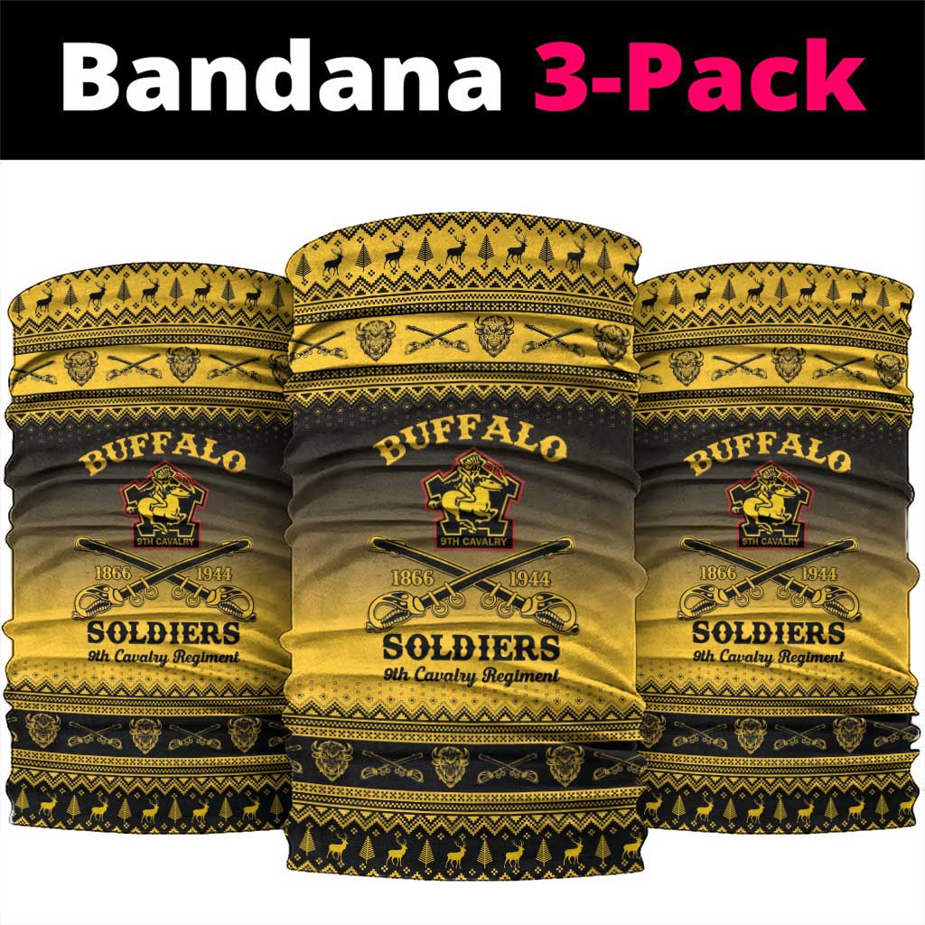 Buffalo Soldiers Christmas Neck Gaiter 9th Cavalry Regiment - Wonder Print Shop