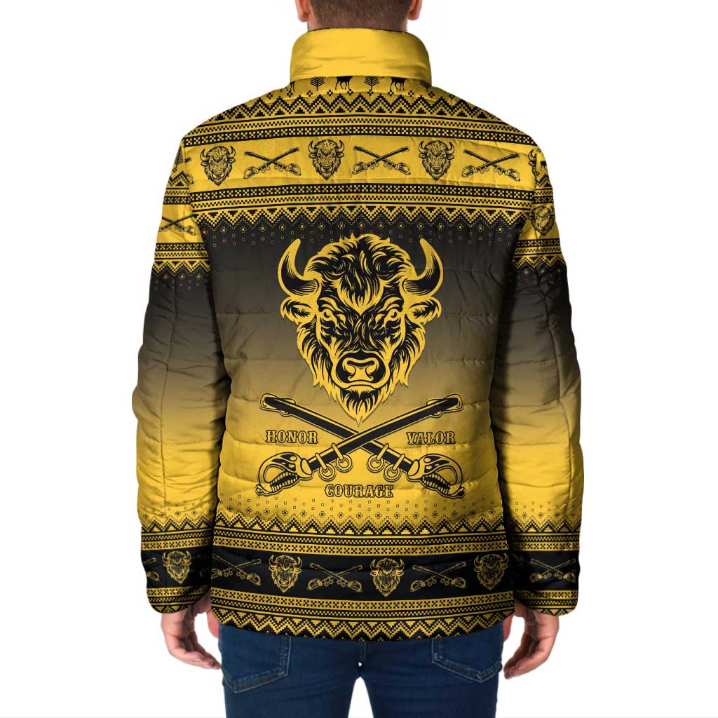 Buffalo Soldiers Christmas Padded Jacket 9th Cavalry Regiment - Wonder Print Shop