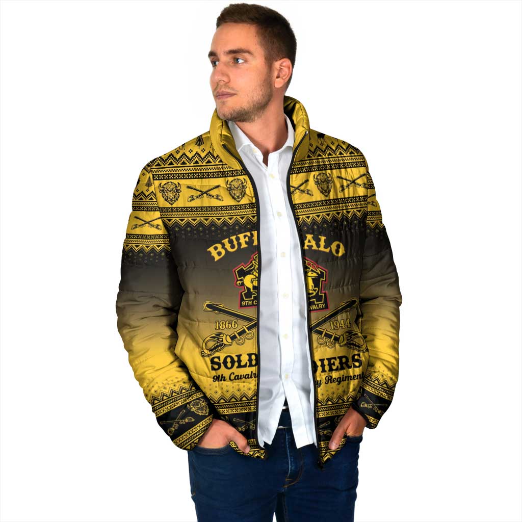 Buffalo Soldiers Christmas Padded Jacket 9th Cavalry Regiment - Wonder Print Shop