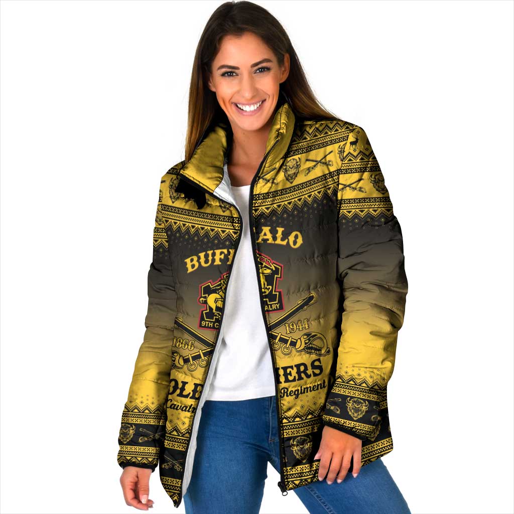 Buffalo Soldiers Christmas Padded Jacket 9th Cavalry Regiment - Wonder Print Shop