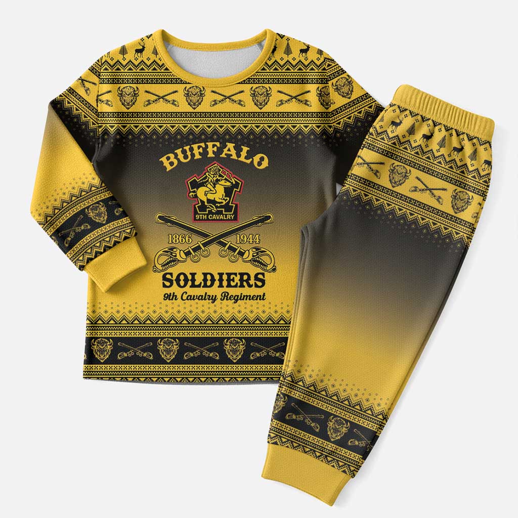 Buffalo Soldiers Christmas Pajama Set 9th Cavalry Regiment - Wonder Print Shop