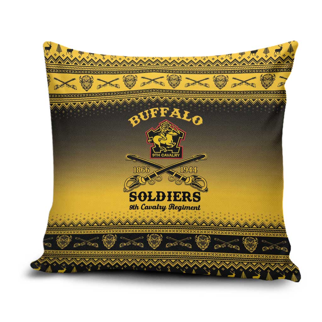 Buffalo Soldiers Christmas Pillow Cover 9th Cavalry Regiment - Wonder Print Shop
