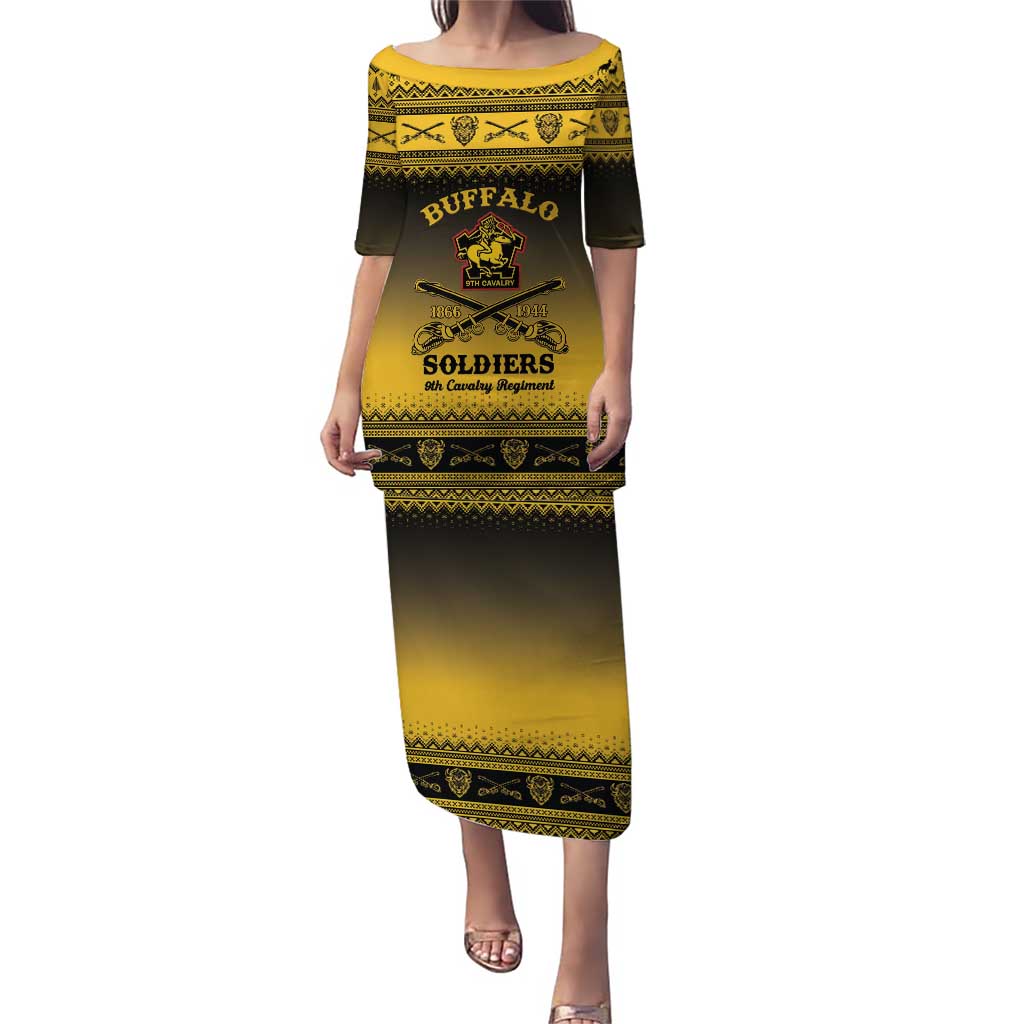 Buffalo Soldiers Christmas Puletasi 9th Cavalry Regiment - Wonder Print Shop