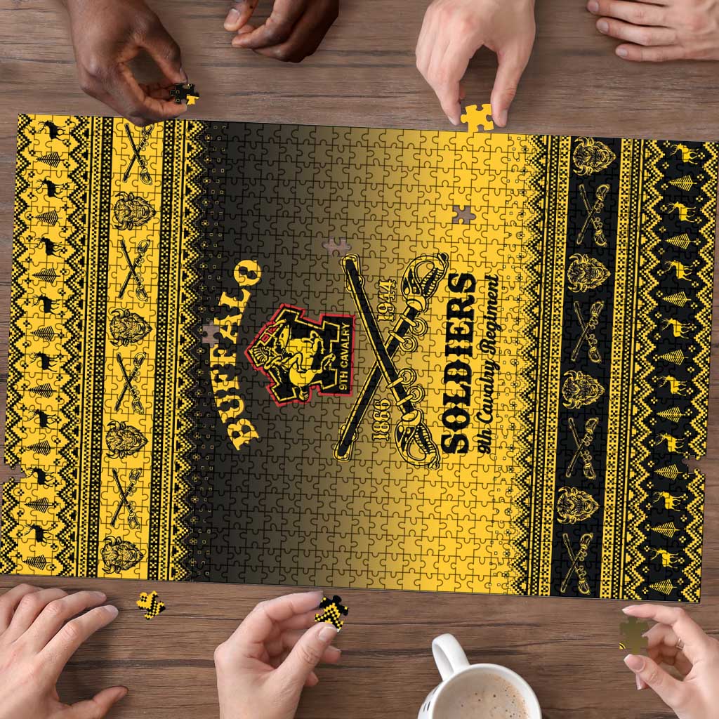 Buffalo Soldiers Christmas Puzzle 9th Cavalry Regiment - Wonder Print Shop