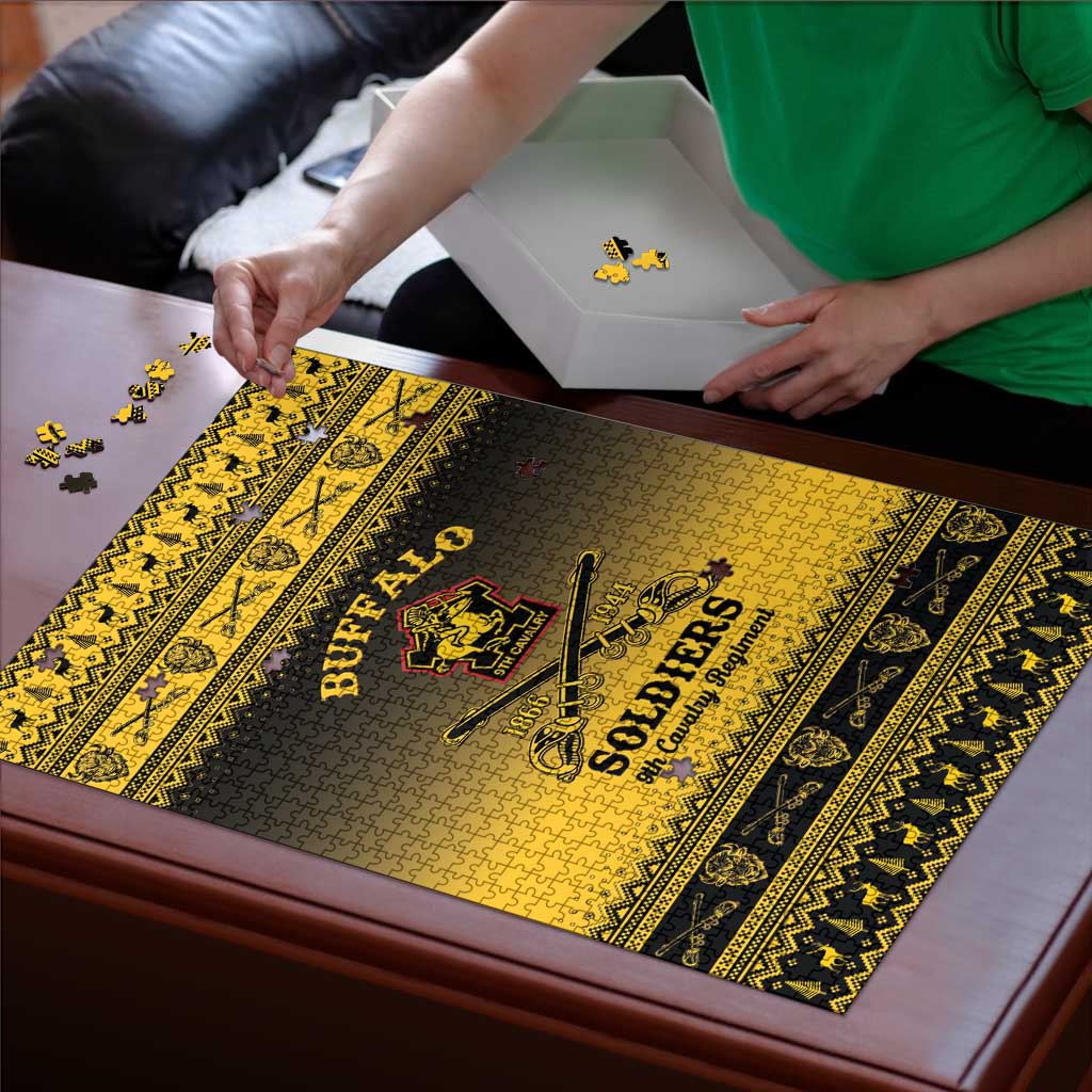 Buffalo Soldiers Christmas Puzzle 9th Cavalry Regiment - Wonder Print Shop