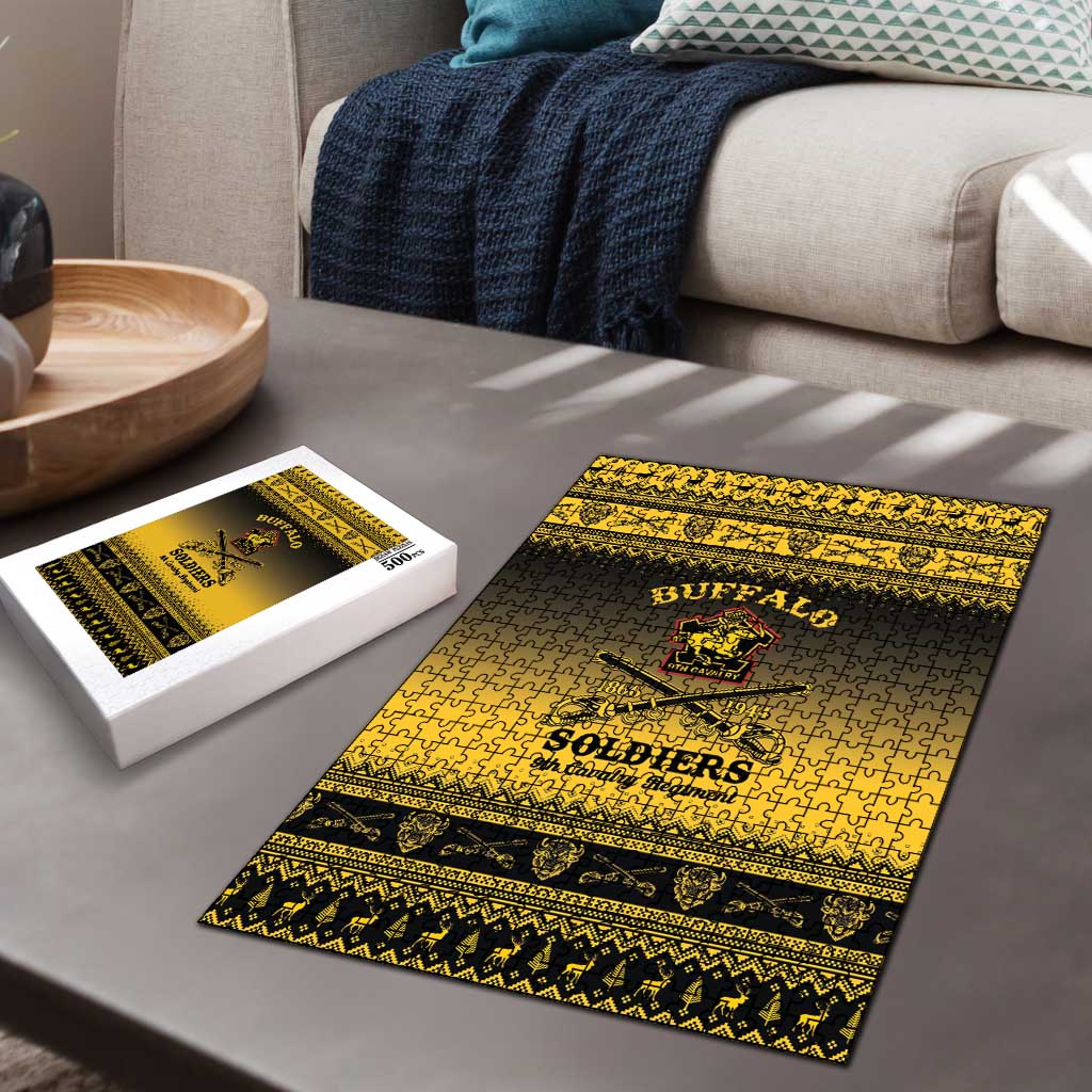 Buffalo Soldiers Christmas Puzzle 9th Cavalry Regiment - Wonder Print Shop