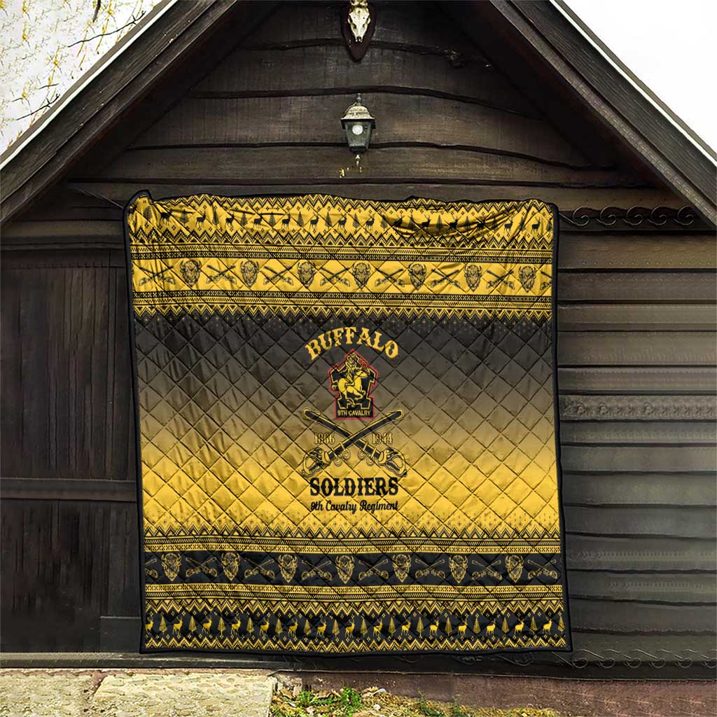 Buffalo Soldiers Christmas Quilt 9th Cavalry Regiment - Wonder Print Shop