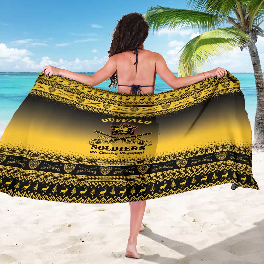 Buffalo Soldiers Christmas Sarong 9th Cavalry Regiment - Wonder Print Shop