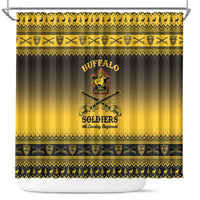 Buffalo Soldiers Christmas Shower Curtain 9th Cavalry Regiment - Wonder Print Shop