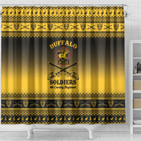 Buffalo Soldiers Christmas Shower Curtain 9th Cavalry Regiment - Wonder Print Shop
