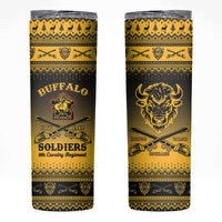 Buffalo Soldiers Christmas Skinny Tumbler 9th Cavalry Regiment - Wonder Print Shop