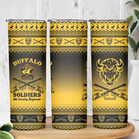 Buffalo Soldiers Christmas Skinny Tumbler 9th Cavalry Regiment - Wonder Print Shop
