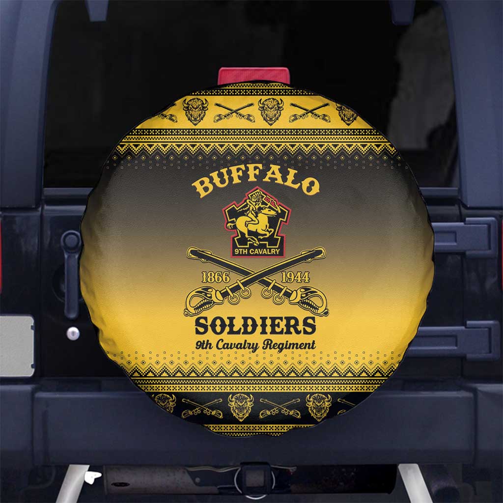 Buffalo Soldiers Christmas Spare Tire Cover 9th Cavalry Regiment - Wonder Print Shop