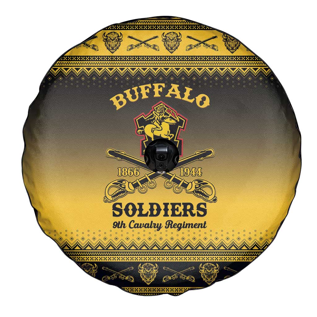 Buffalo Soldiers Christmas Spare Tire Cover 9th Cavalry Regiment - Wonder Print Shop