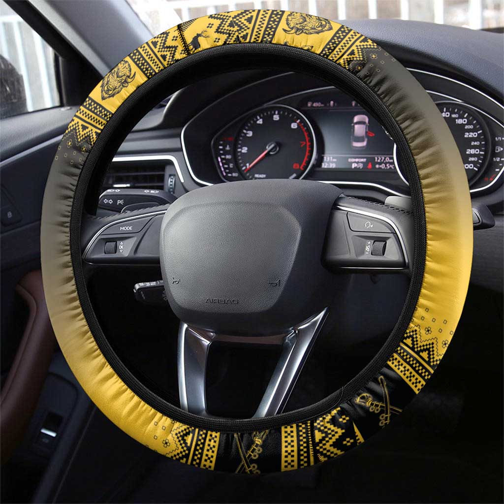 Buffalo Soldiers Christmas Steering Wheel Cover 9th Cavalry Regiment - Wonder Print Shop