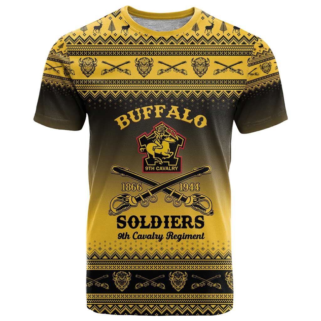 Buffalo Soldiers Christmas T Shirt 9th Cavalry Regiment - Wonder Print Shop