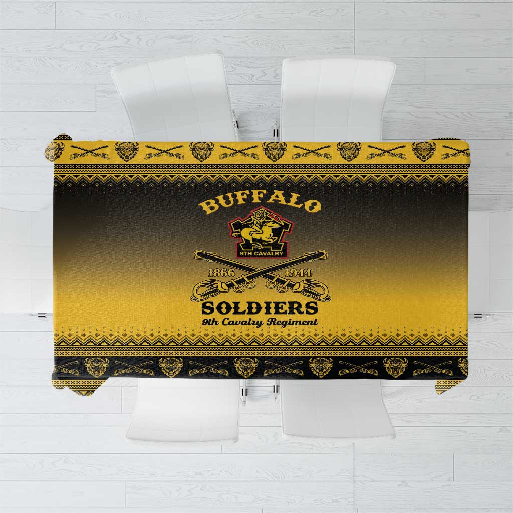 Buffalo Soldiers Christmas Tablecloth 9th Cavalry Regiment - Wonder Print Shop