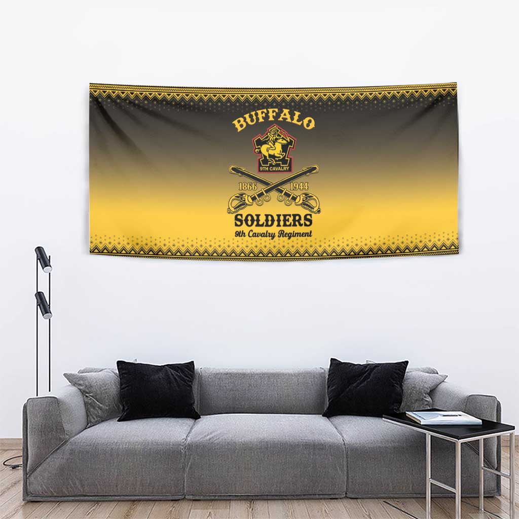 Buffalo Soldiers Christmas Tapestry 9th Cavalry Regiment - Wonder Print Shop