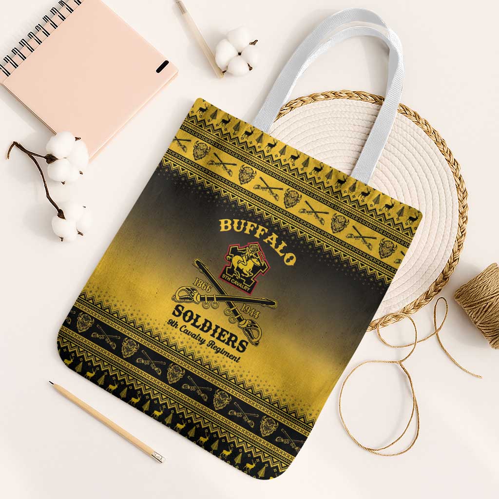 Buffalo Soldiers Christmas Tote Bag 9th Cavalry Regiment - Wonder Print Shop