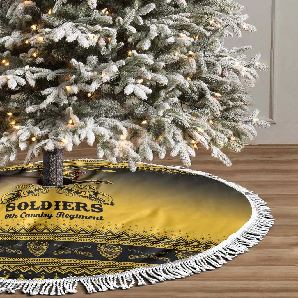 Buffalo Soldiers Christmas Tree Skirt 9th Cavalry Regiment - Wonder Print Shop