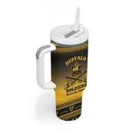 Buffalo Soldiers Christmas Tumbler With Handle 9th Cavalry Regiment - Wonder Print Shop