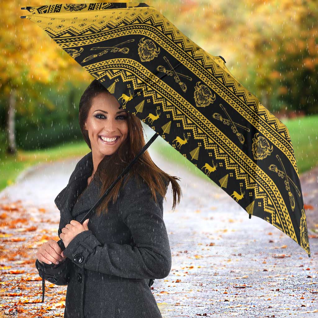 Buffalo Soldiers Christmas Umbrella 9th Cavalry Regiment - Wonder Print Shop