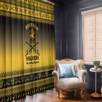 Buffalo Soldiers Christmas Window Curtain 9th Cavalry Regiment - Wonder Print Shop
