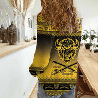 Buffalo Soldiers Christmas Women Casual Shirt 9th Cavalry Regiment - Wonder Print Shop