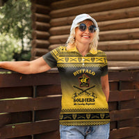 Buffalo Soldiers Christmas Women Polo Shirt 9th Cavalry Regiment - Wonder Print Shop