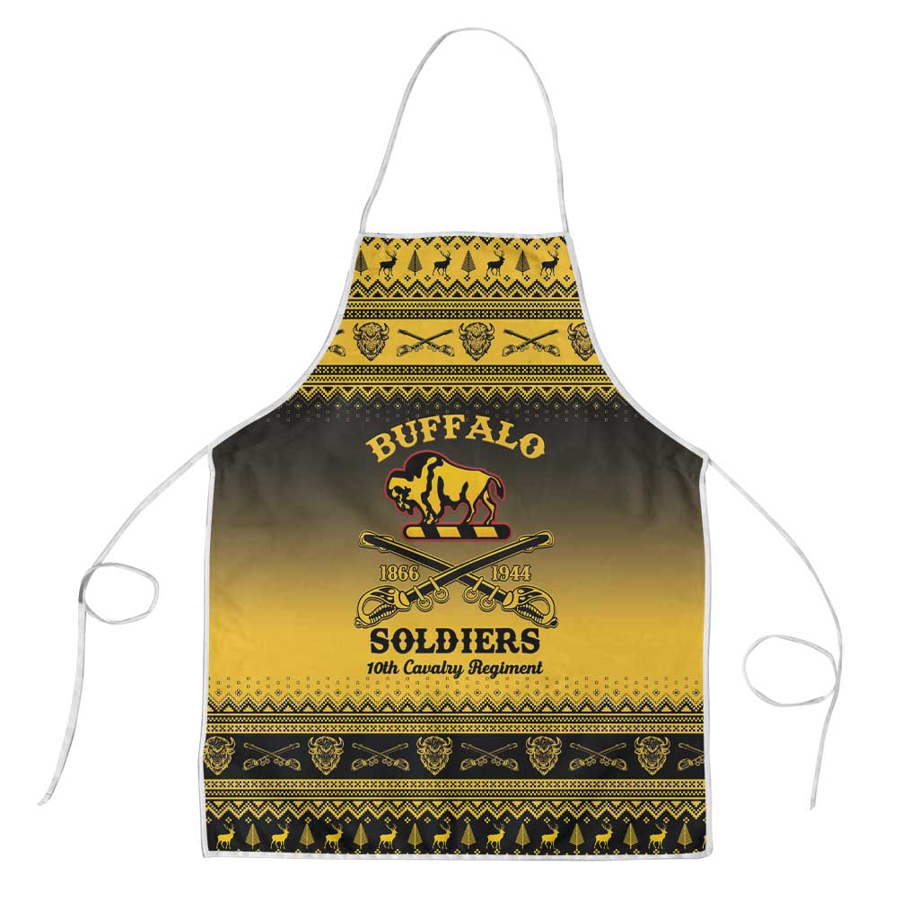 Buffalo Soldiers Christmas Apron 10th Cavalry Regiment - Wonder Print Shop