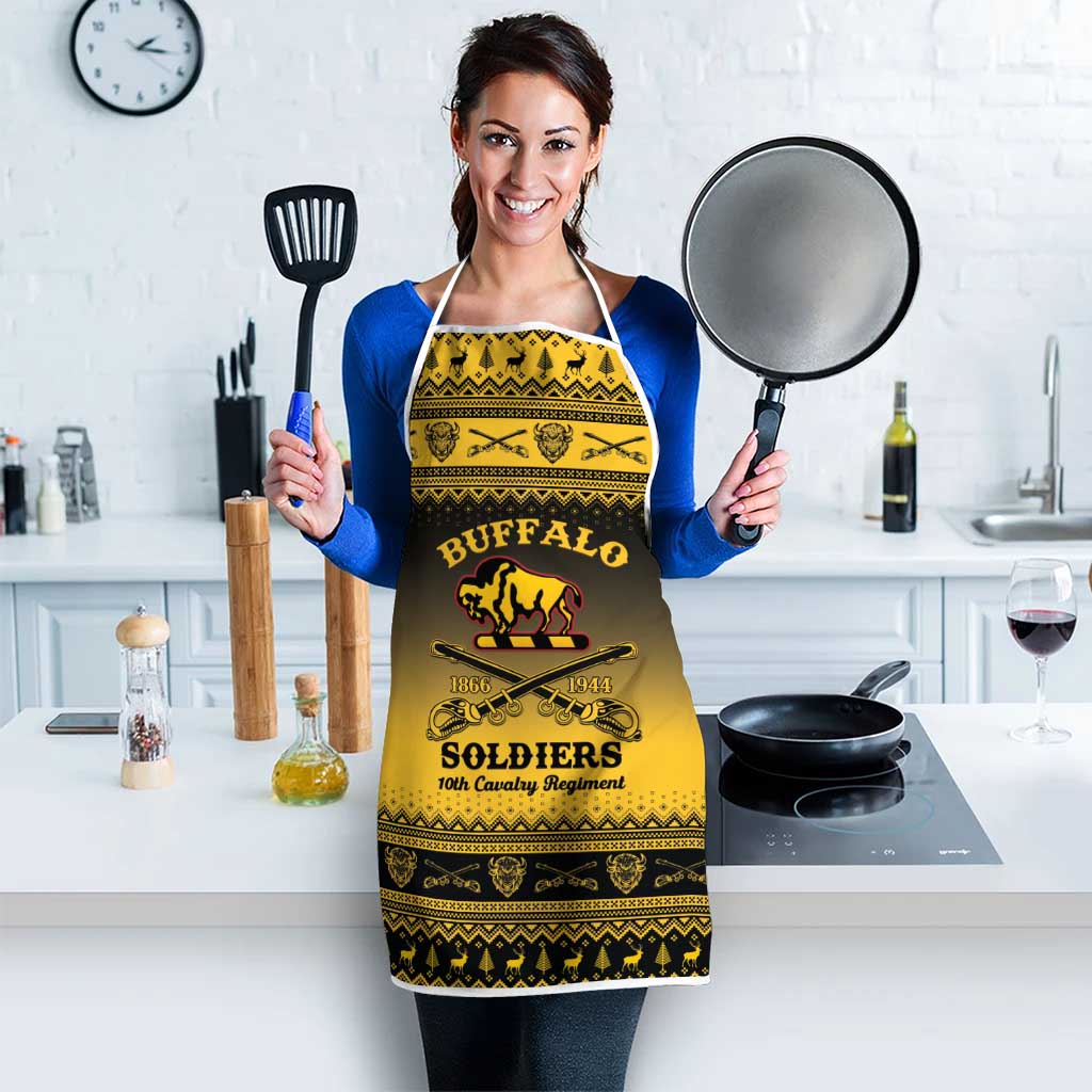 Buffalo Soldiers Christmas Apron 10th Cavalry Regiment - Wonder Print Shop