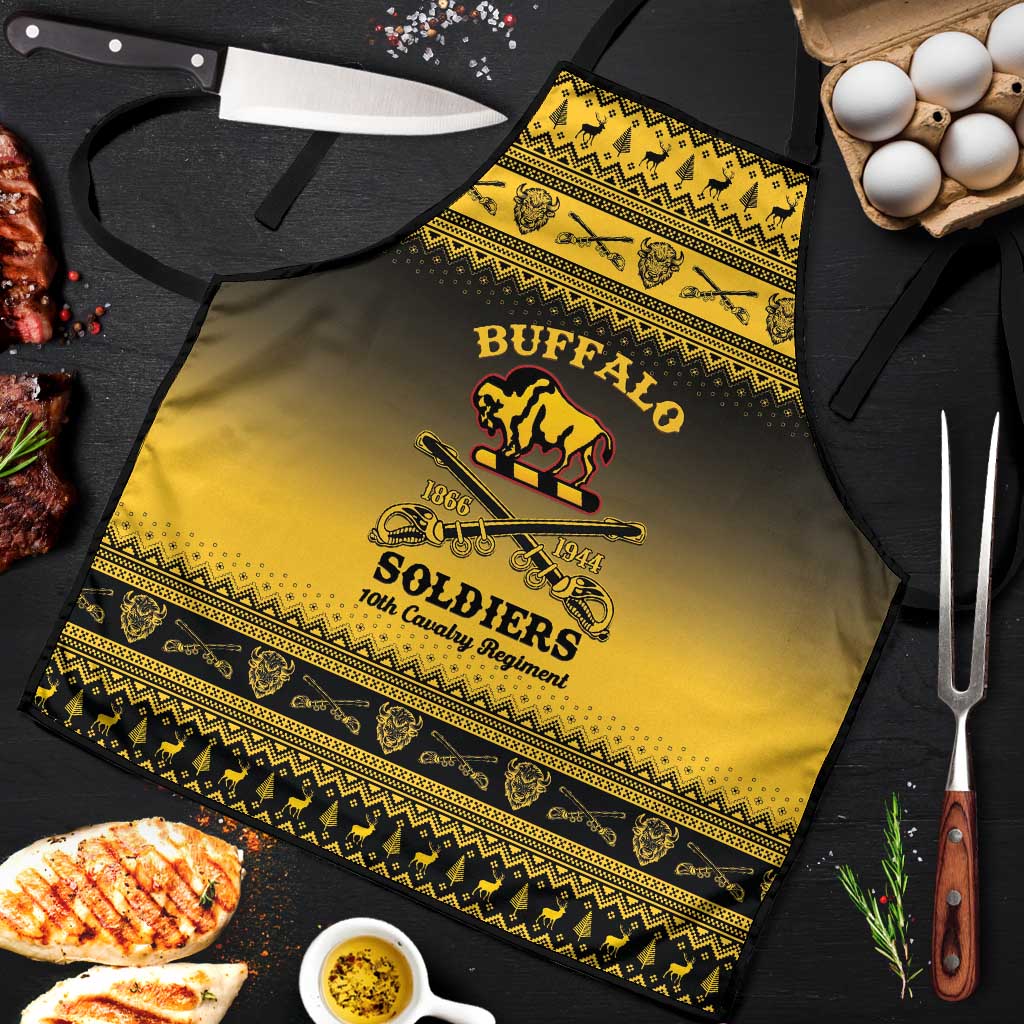 Buffalo Soldiers Christmas Apron 10th Cavalry Regiment - Wonder Print Shop