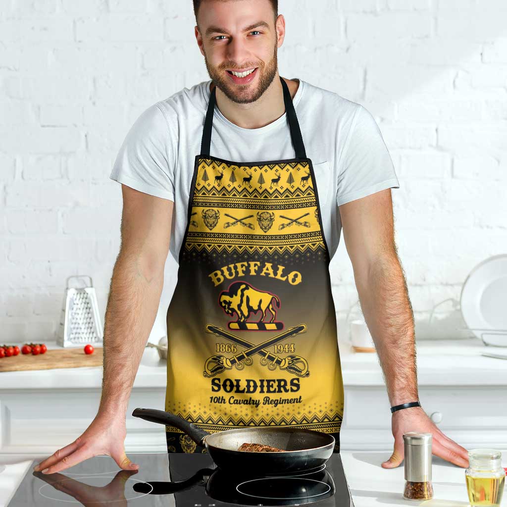 Buffalo Soldiers Christmas Apron 10th Cavalry Regiment - Wonder Print Shop