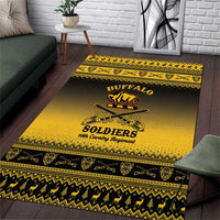Buffalo Soldiers Christmas Area Rug 10th Cavalry Regiment - Wonder Print Shop