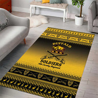 Buffalo Soldiers Christmas Area Rug 10th Cavalry Regiment - Wonder Print Shop
