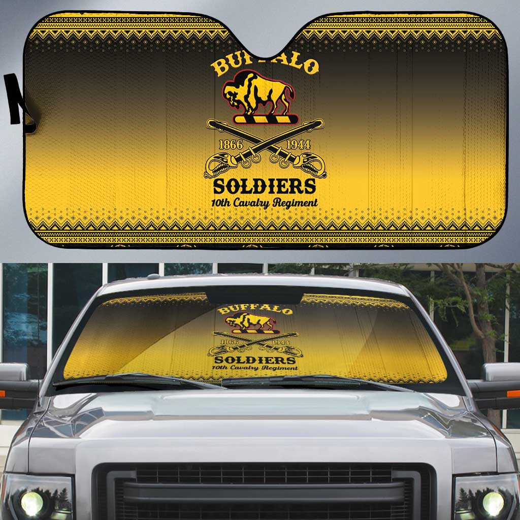 Buffalo Soldiers Christmas Auto Sun Shade 10th Cavalry Regiment - Wonder Print Shop