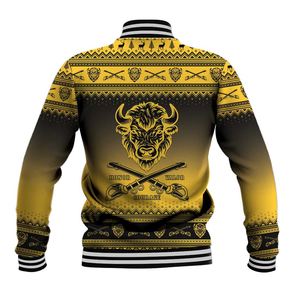 Buffalo Soldiers Christmas Baseball Jacket 10th Cavalry Regiment - Wonder Print Shop