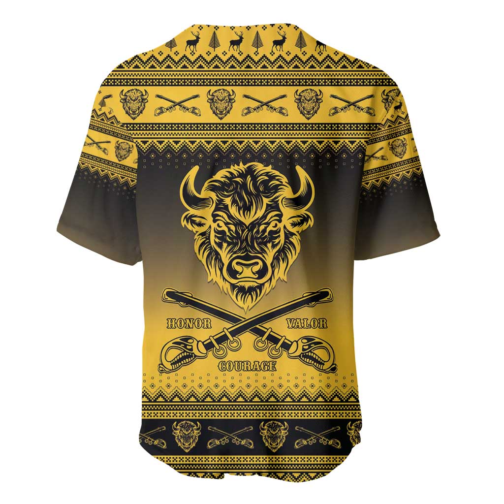 Buffalo Soldiers Christmas Baseball Jersey 10th Cavalry Regiment - Wonder Print Shop