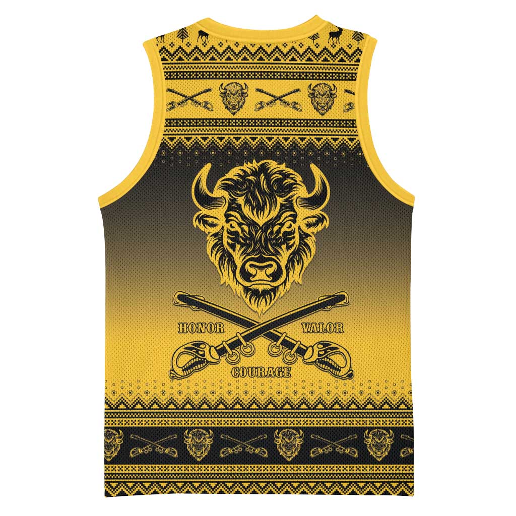 Buffalo Soldiers Christmas Basketball Jersey 10th Cavalry Regiment - Wonder Print Shop