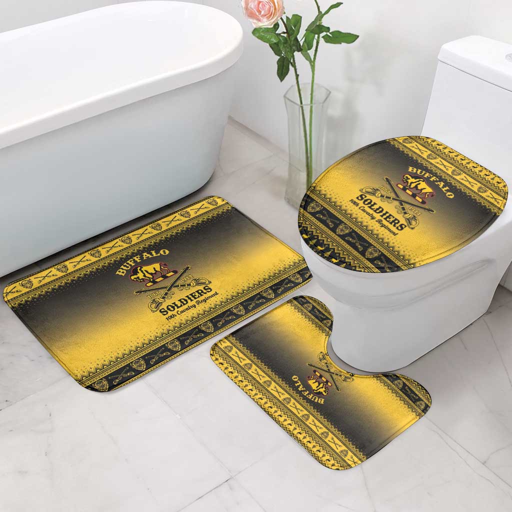 Buffalo Soldiers Christmas Bathroom Set 10th Cavalry Regiment - Wonder Print Shop