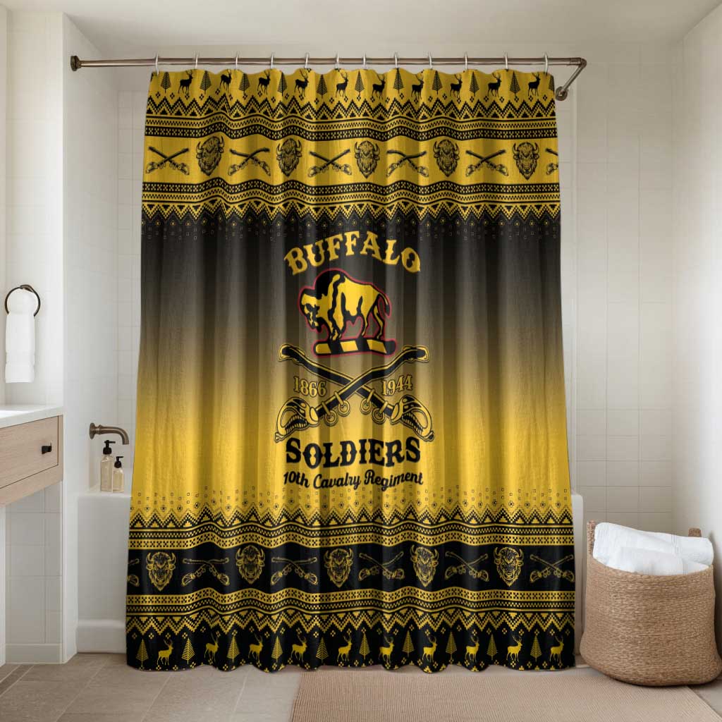 Buffalo Soldiers Christmas Bathroom Set 10th Cavalry Regiment - Wonder Print Shop